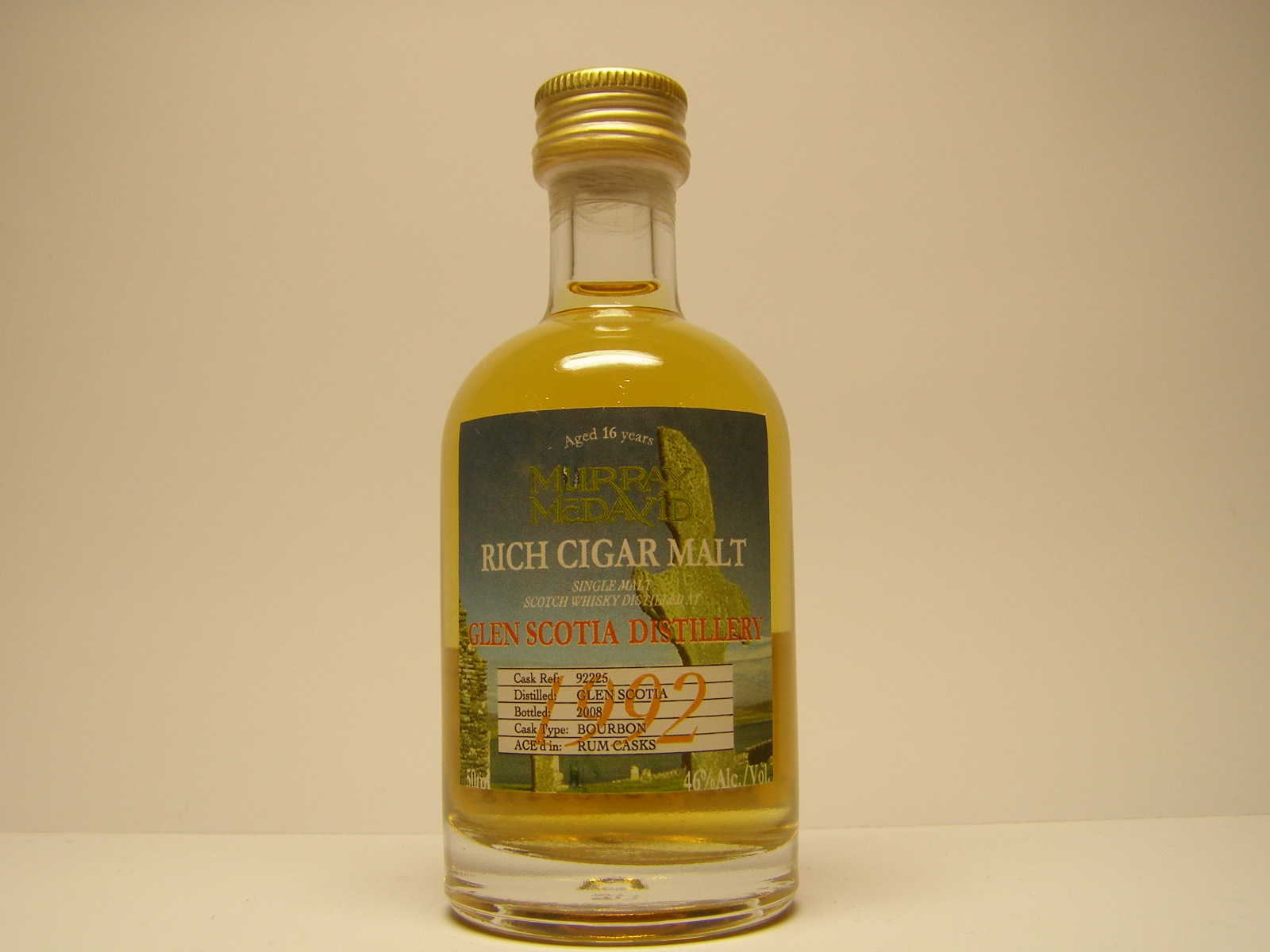 SMSW 16yo 1992-2008 "Murray McDavid" 50ml 46%Alc./Vol.